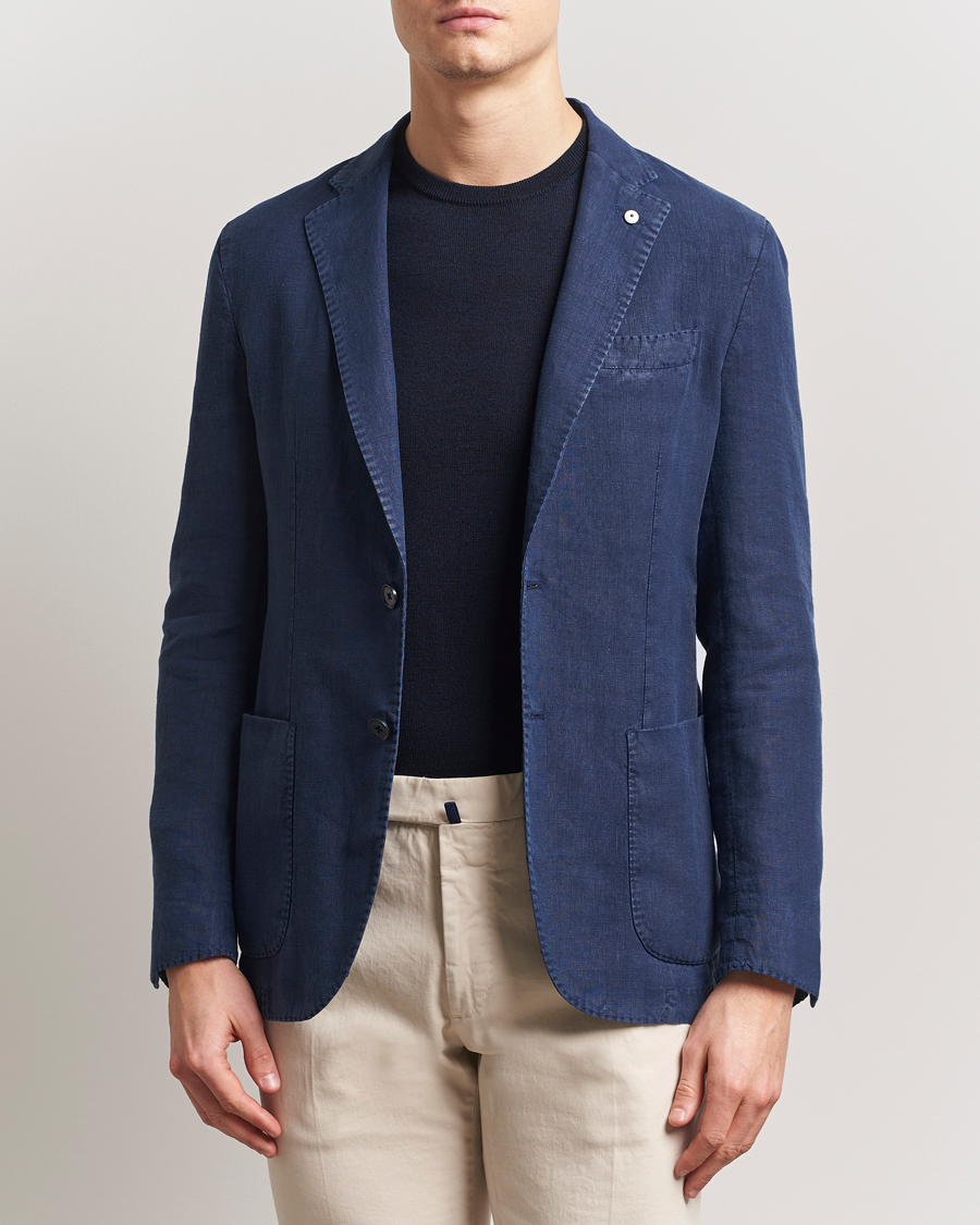 Men | Blazers | L.B.M. 1911 | Jack Regular Fit Linen Blazer Navy