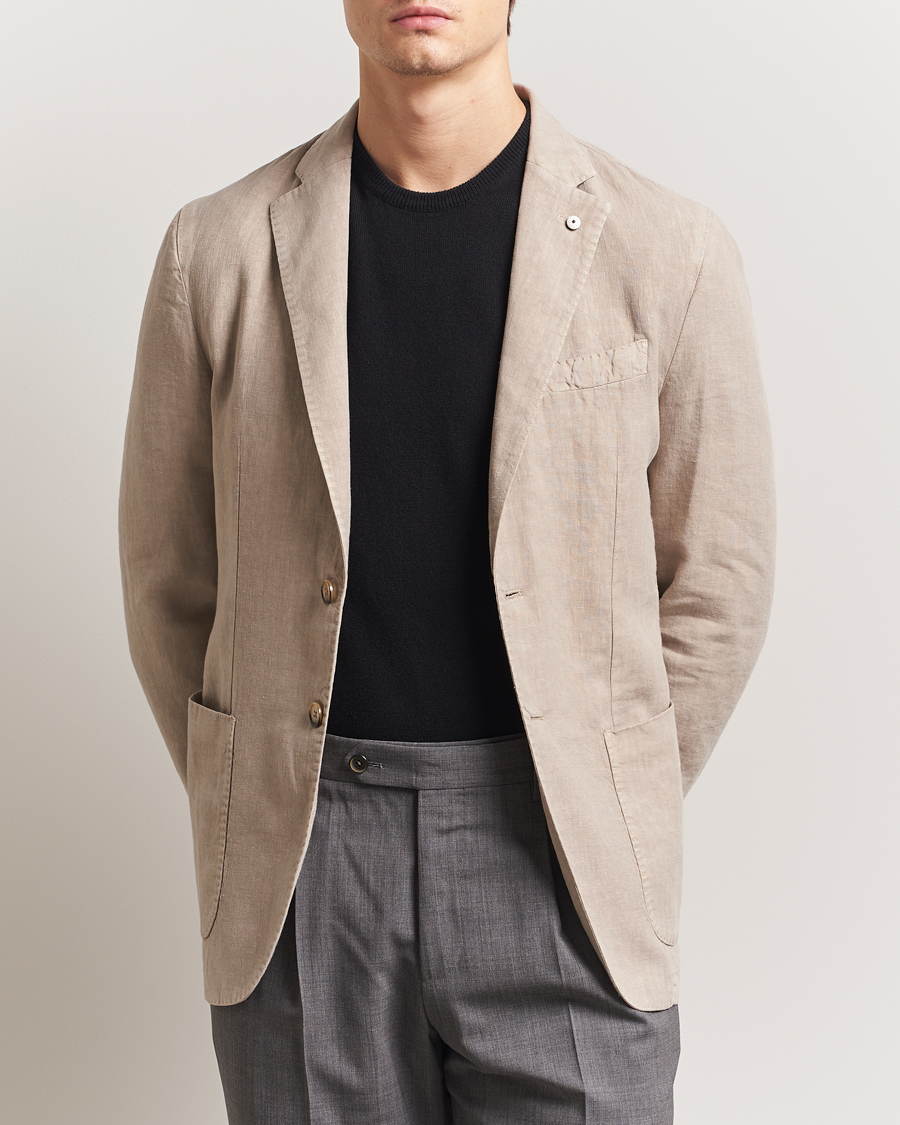 Men | Blazers | L.B.M. 1911 | Jack Regular Fit Linen Blazer Beige