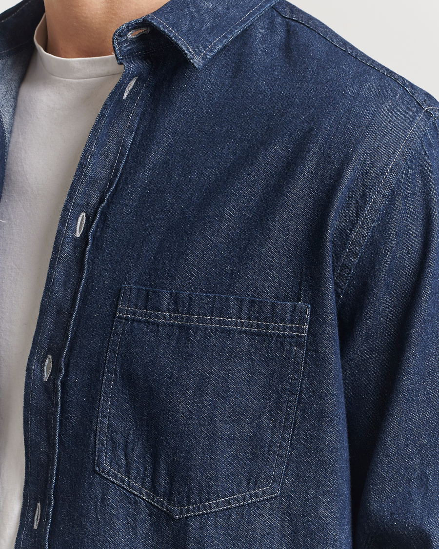 Men | Shirts | Samsøe Samsøe | Ryan Chambray Shirt Salute Blue