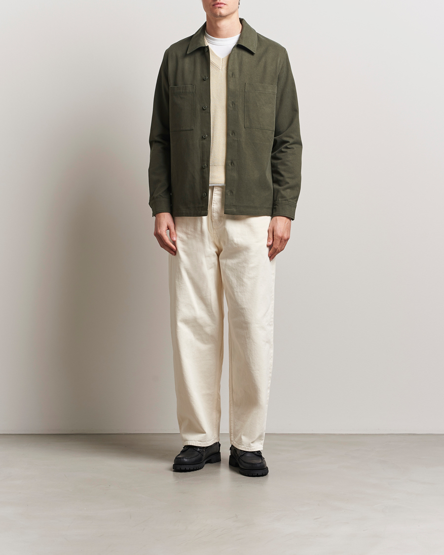 Men | Shirts | Samsøe Samsøe | Sataka Overshirt Forest Night