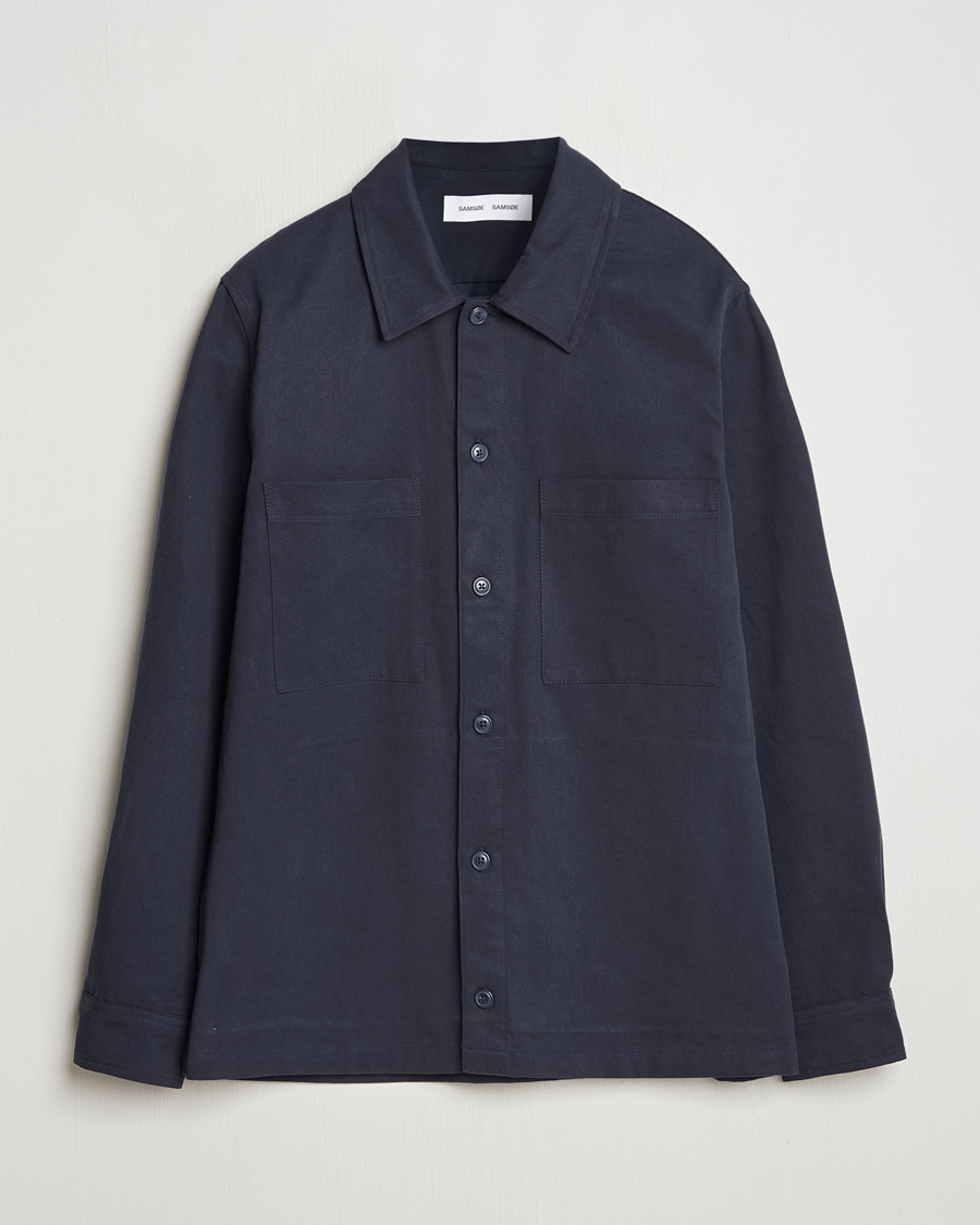 Men | Shirts | Samsøe Samsøe | Sataka Overshirt Salute Blue