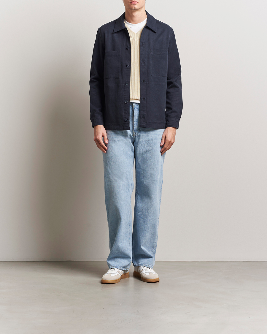 Men | Shirts | Samsøe Samsøe | Sataka Overshirt Salute Blue