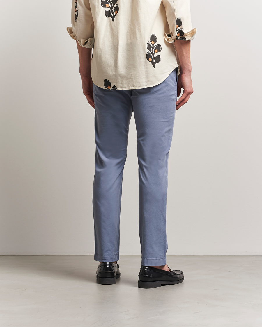 Men | Trousers | Jacob Cohën | Bobby Cotton Gabardine Chinos Azure
