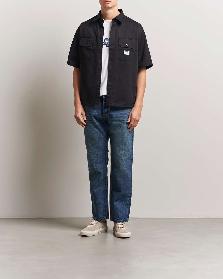 Men | Shirts | HUGO | Ekyno Workwear Short Sleeve Shirt Black