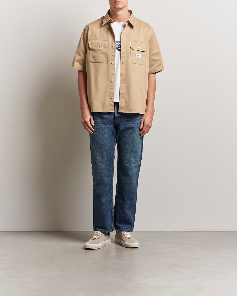 Men | Shirts | HUGO | Ekyno Short Sleeve Shirt Medium Beige