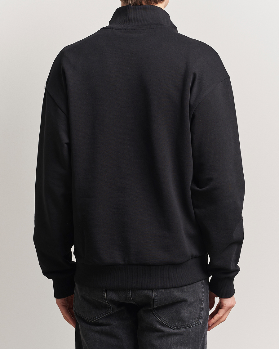 Men | Sweaters & Knitwear | HUGO | Neeler Half Zip Sweatshirt Black
