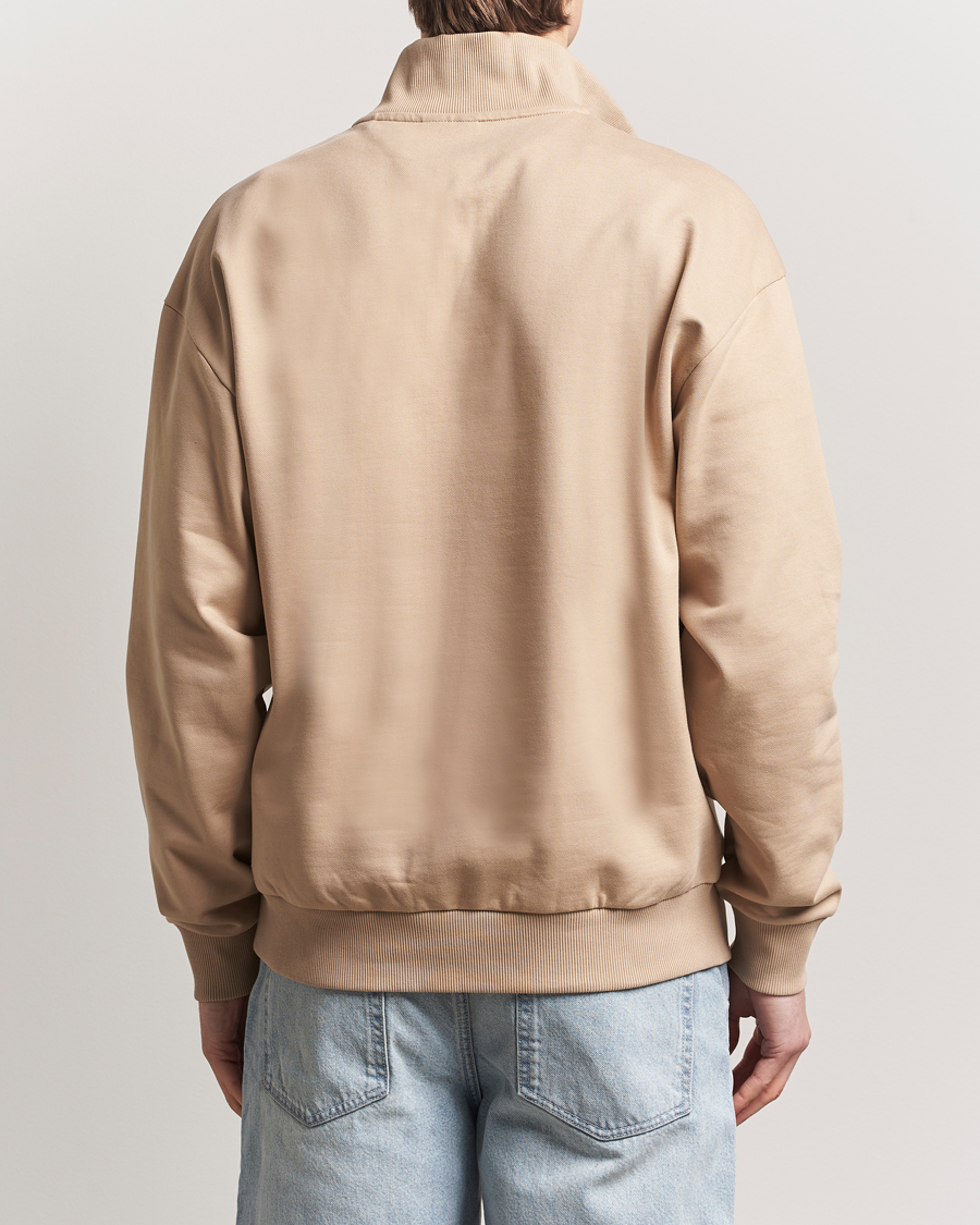 Men | Sweaters & Knitwear | HUGO | Neeler Half Zip Sweatshirt Medium Beige
