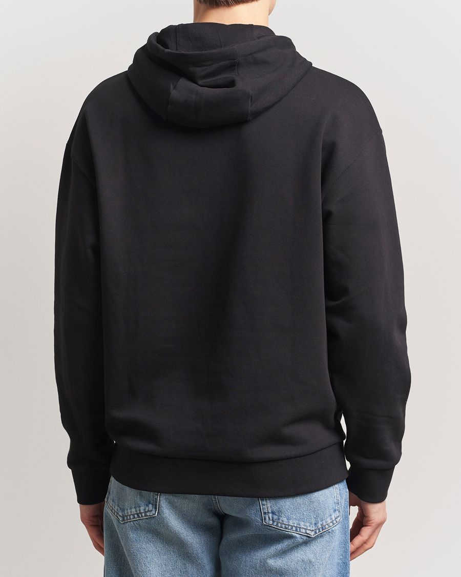 Men | Sweaters & Knitwear | HUGO | Nottyo Smiley Logo Hoodie Black