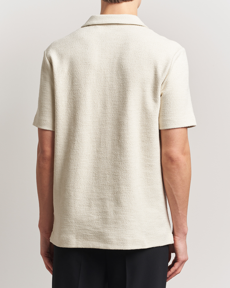 Men | Polo Shirts | BOSS BLACK | Pye Terry Knitted Polo Open White