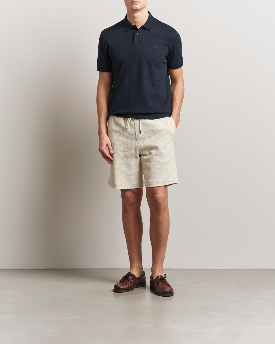 Men | Shorts | BOSS BLACK | Leoni Terry Sweatshorts Open White