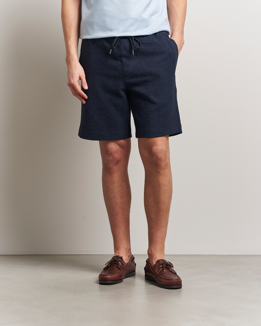 Men | Shorts | BOSS BLACK | Leoni Terry Sweatshorts Dark Blue