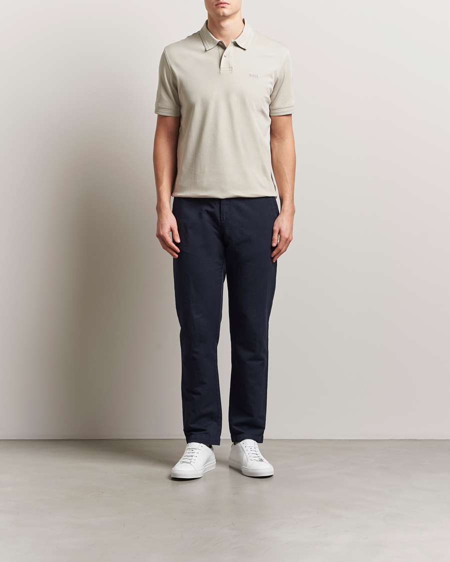 Men | Polo Shirts | BOSS ORANGE | Interlock Polo Light Beige