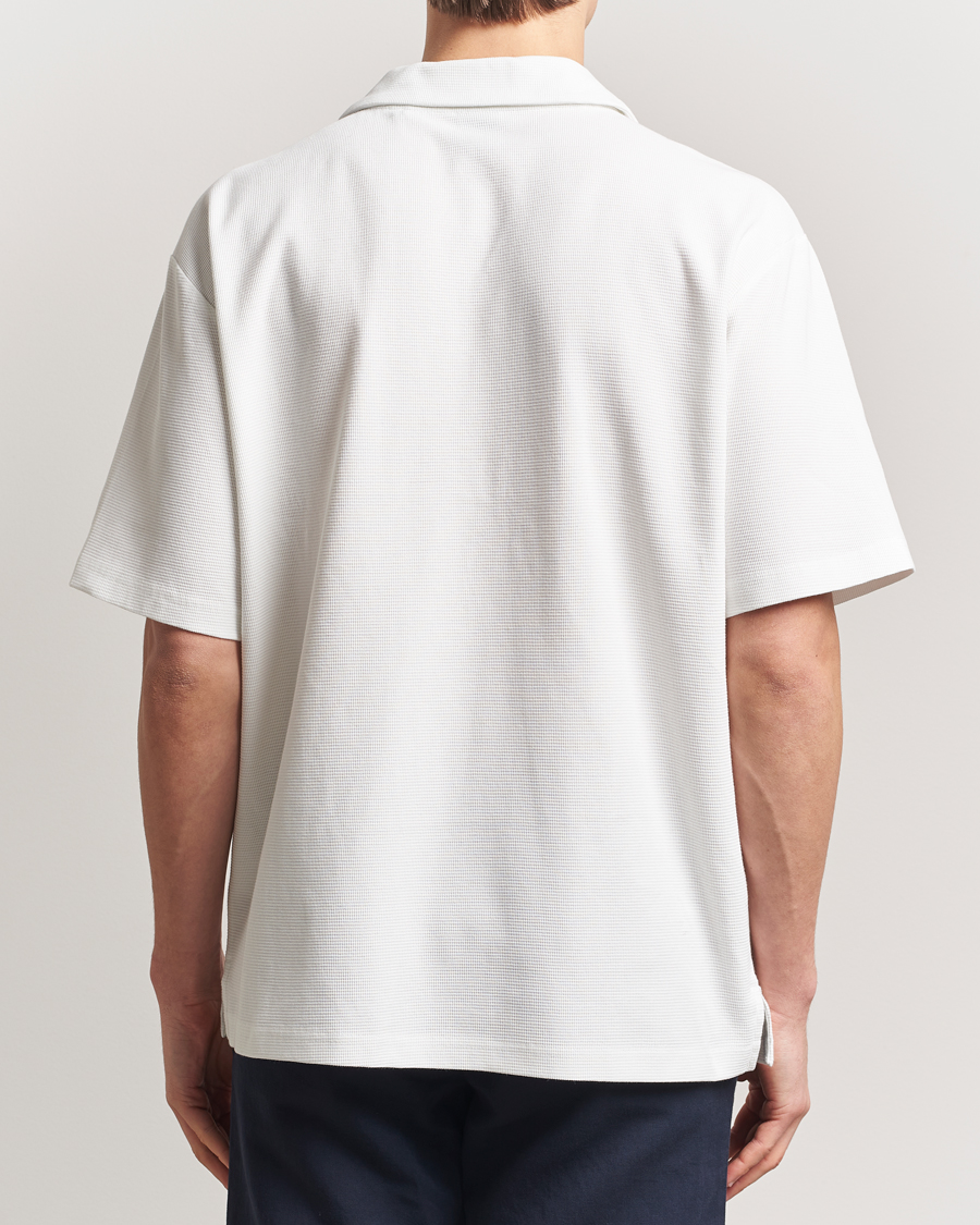 Men | Shirts | BOSS ORANGE | Waffle Short Sleeve Shirt Natural