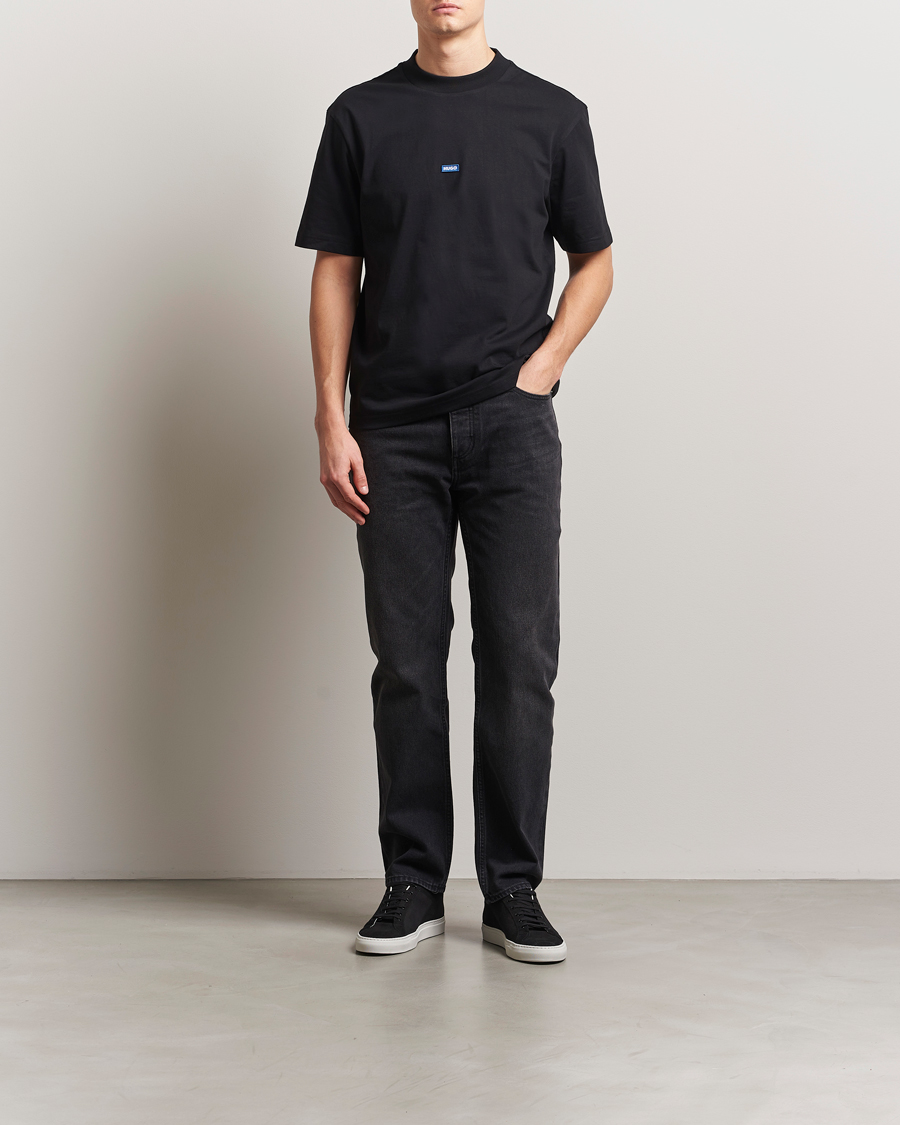 Men | Jeans | HUGO | Jonah Straight Fit Jeans Washed Black