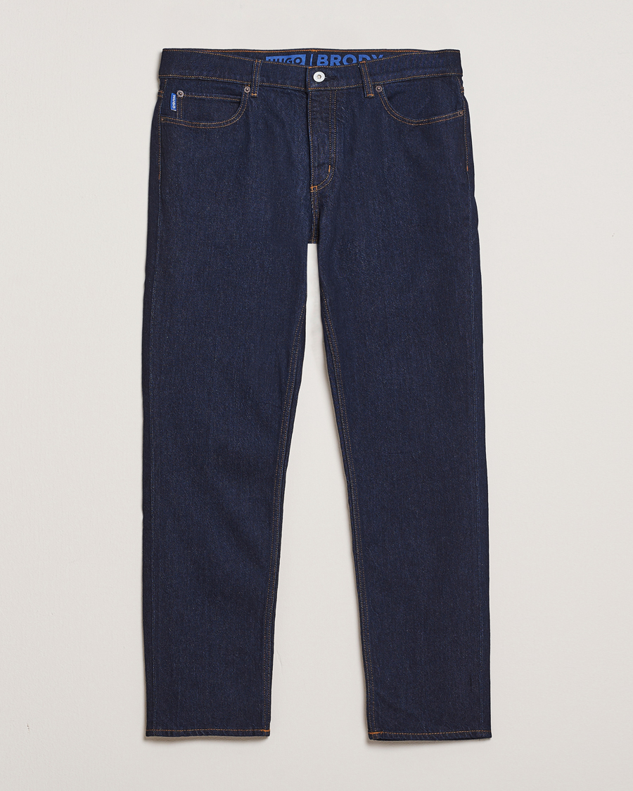 Men | Jeans | HUGO | Brody Tapered Fit Jeans Dark Blue