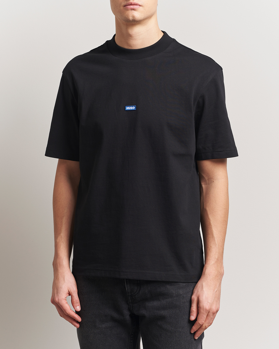 Men | T-Shirts | HUGO | Nieros Crew Neck T-Shirt Black