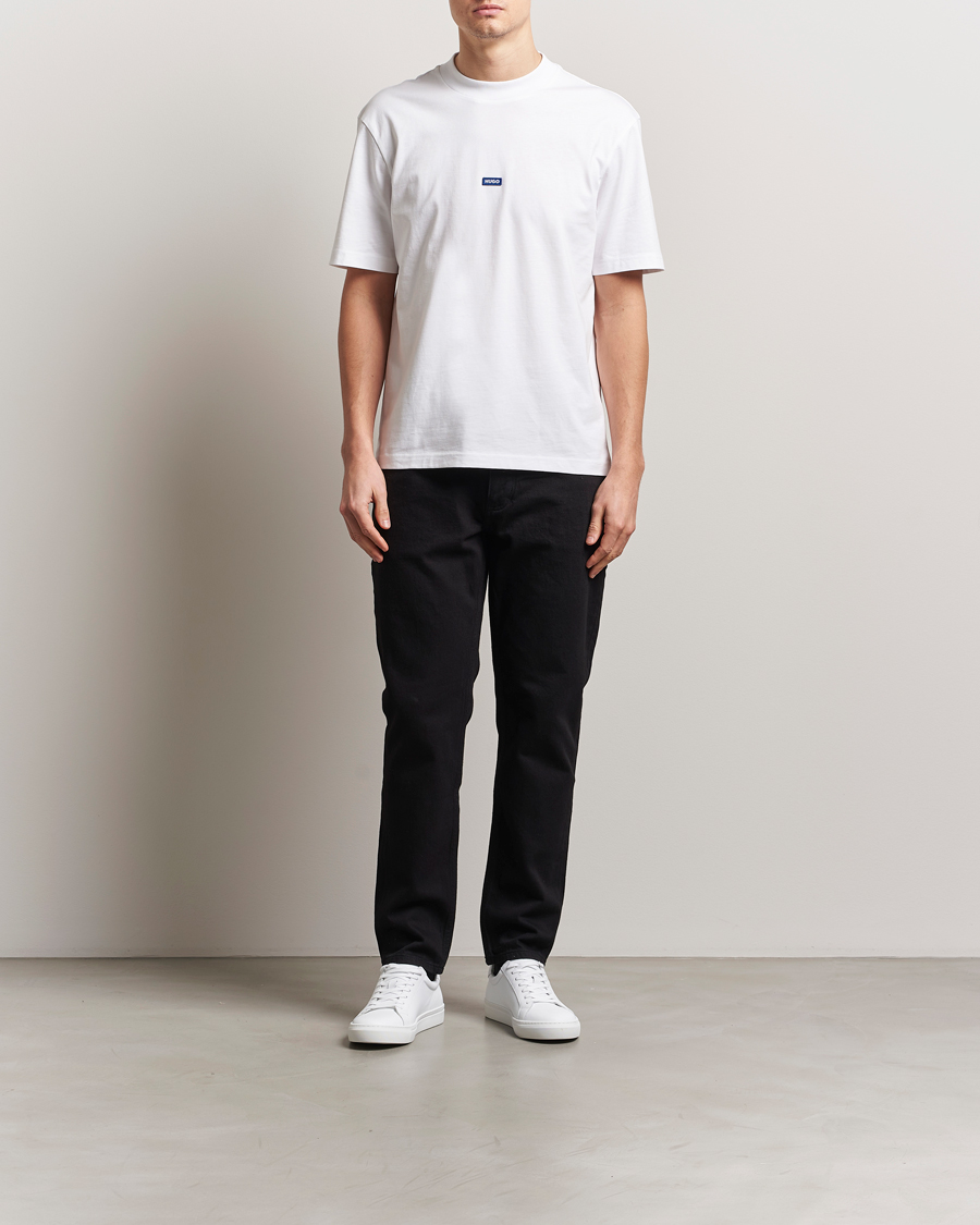 Men | T-Shirts | HUGO | Nieros Crew Neck T-Shirt White