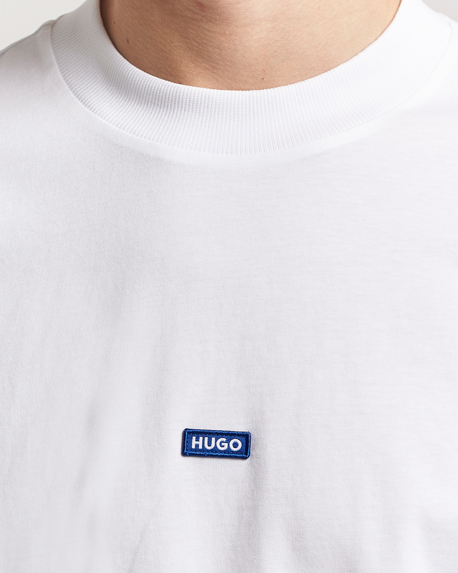 Men | T-Shirts | HUGO | Nieros Crew Neck T-Shirt White