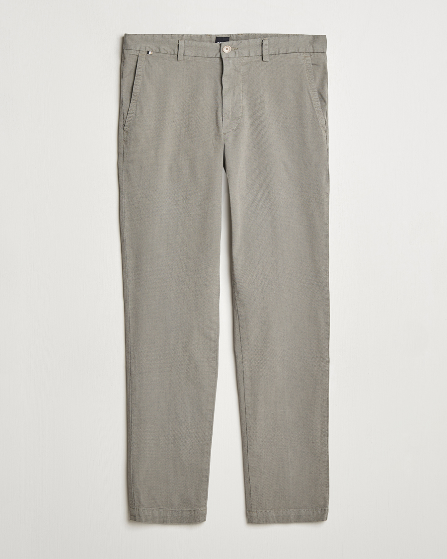 Men | Trousers | BOSS BLACK | Kaiton Structured Cotton Pants Light Beige
