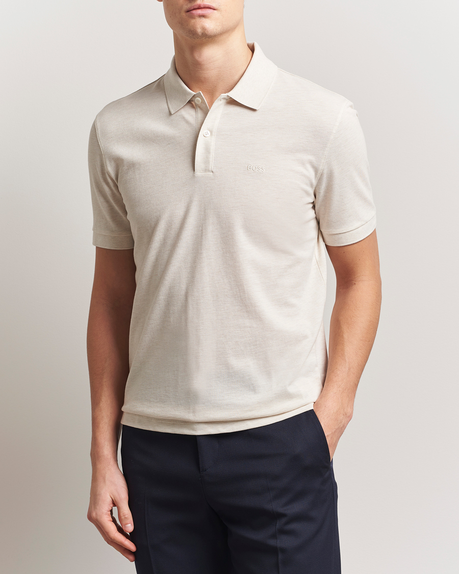 Men | Polo Shirts | BOSS BLACK | Pallas Polo Open White
