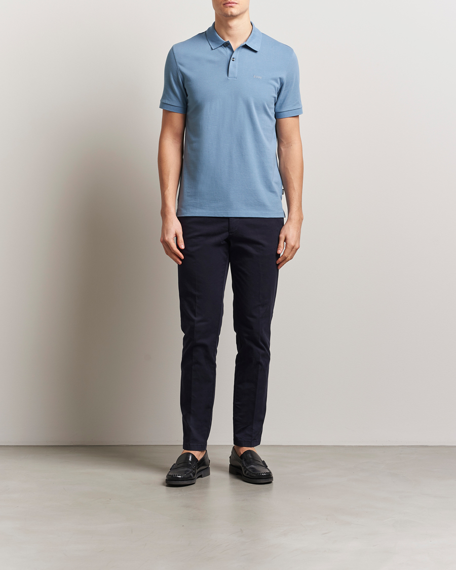 Men | Polo Shirts | BOSS BLACK | Pallas Polo Light Blue