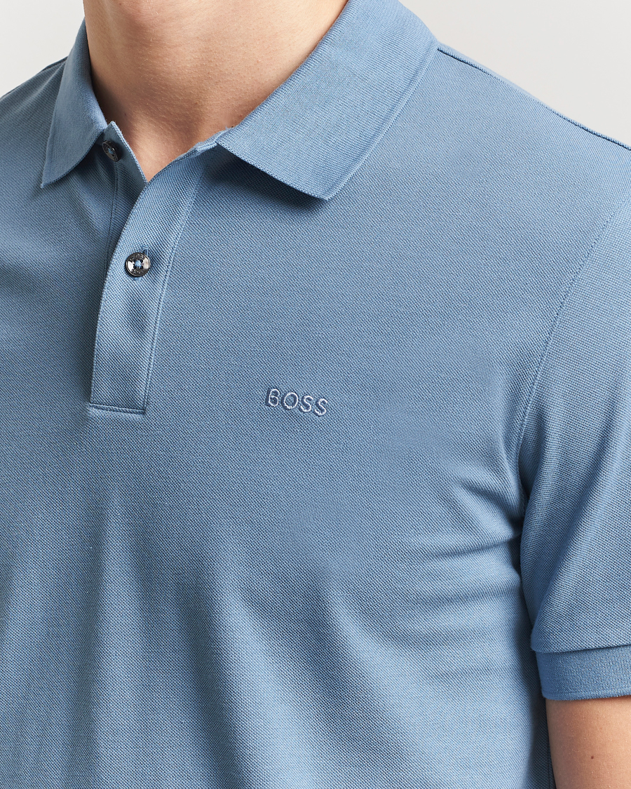 Men | Polo Shirts | BOSS BLACK | Pallas Polo Light Blue