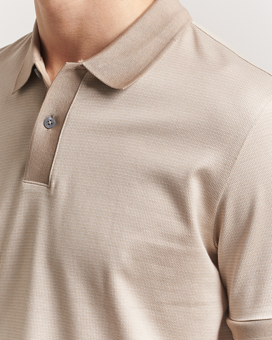 Men | Polo Shirts | BOSS BLACK | Parlay Jersey Polo Light Beige