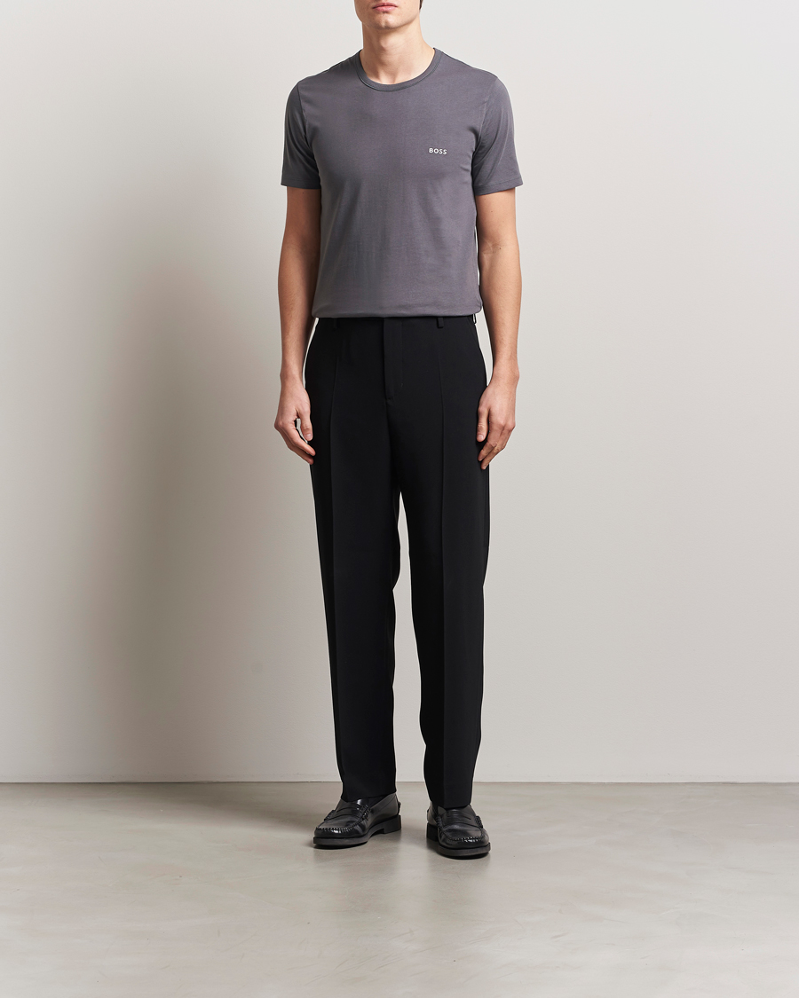 Men | T-Shirts | BOSS BLACK | 3-Pack Crew Neck T-Shirt White/Green/Grey