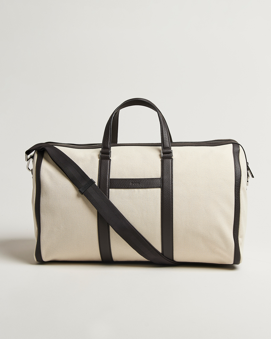 Men | Bags | BOSS BLACK | Canvas Holdall Natural