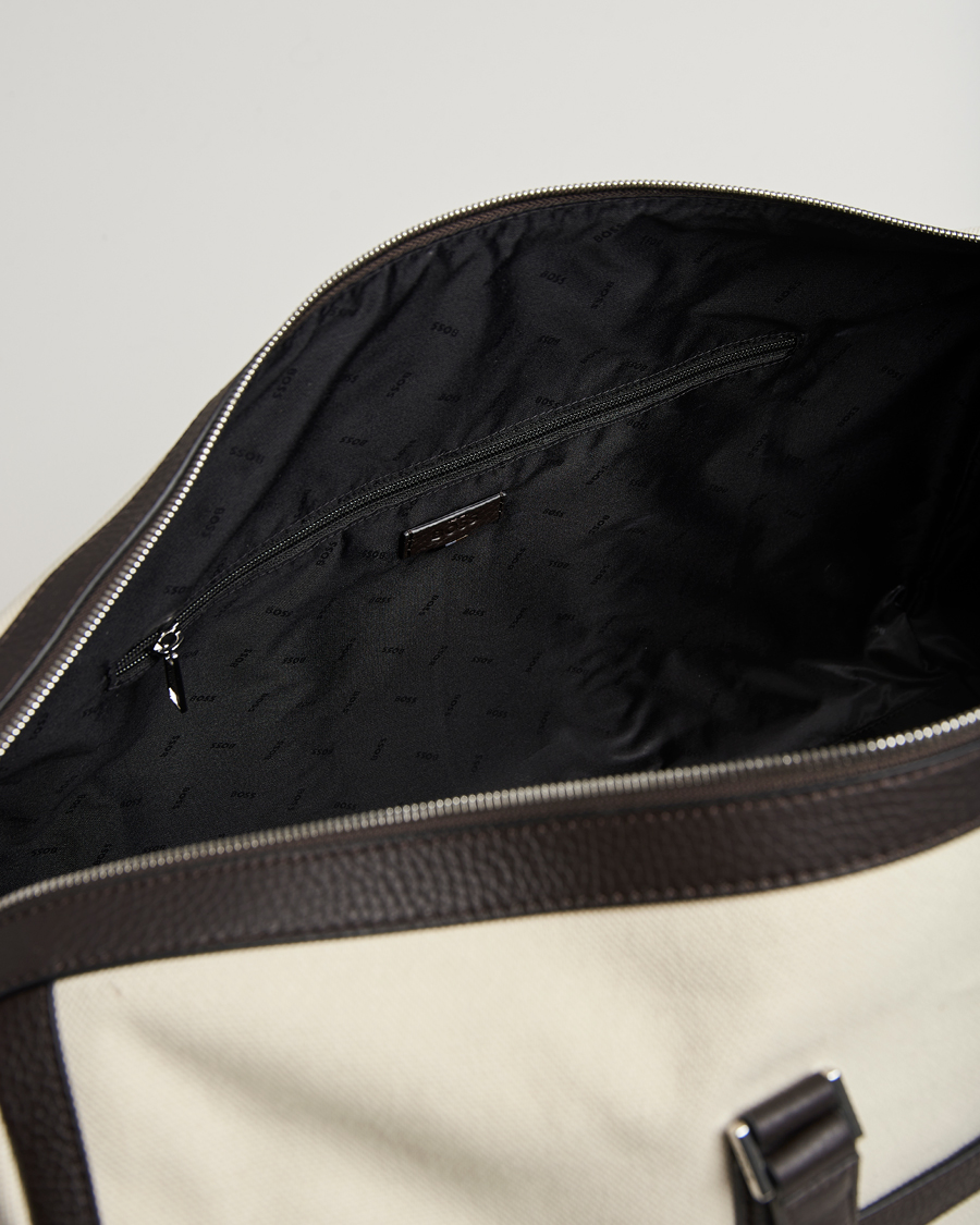 Men | Bags | BOSS BLACK | Canvas Holdall Natural