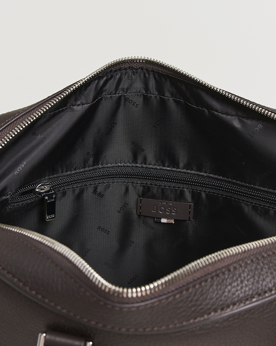 Men | Bags | BOSS BLACK | Crosstown Document Case Dark Brown