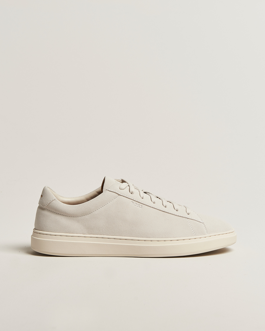 Men | Sneakers | BOSS BLACK | Kieran Suede Sneaker Open White