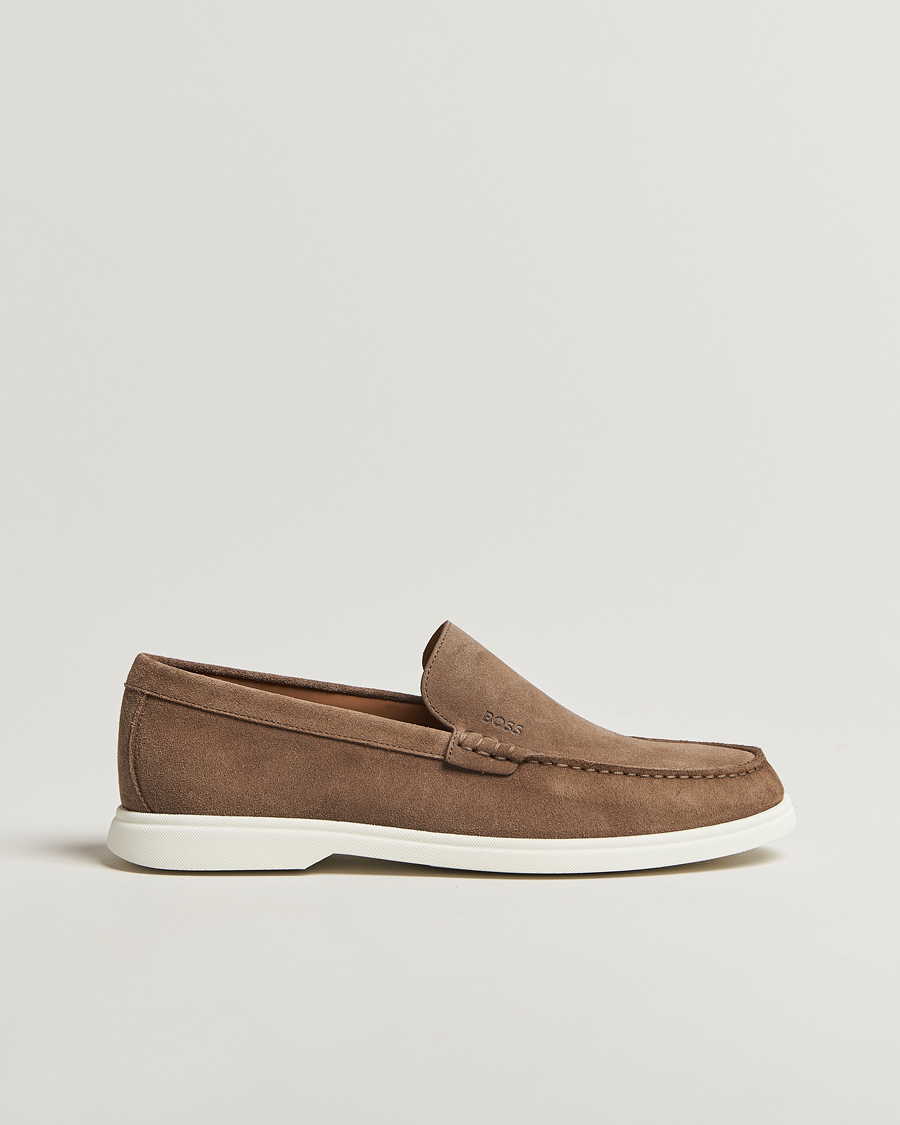Men | Loafers | BOSS BLACK | Sienne Suede Loafer Medium Beige