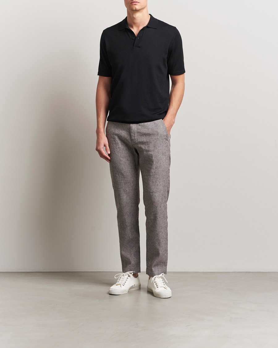 Men | Trousers | BOSS ORANGE | Sanderson Linen Pants Open Brown