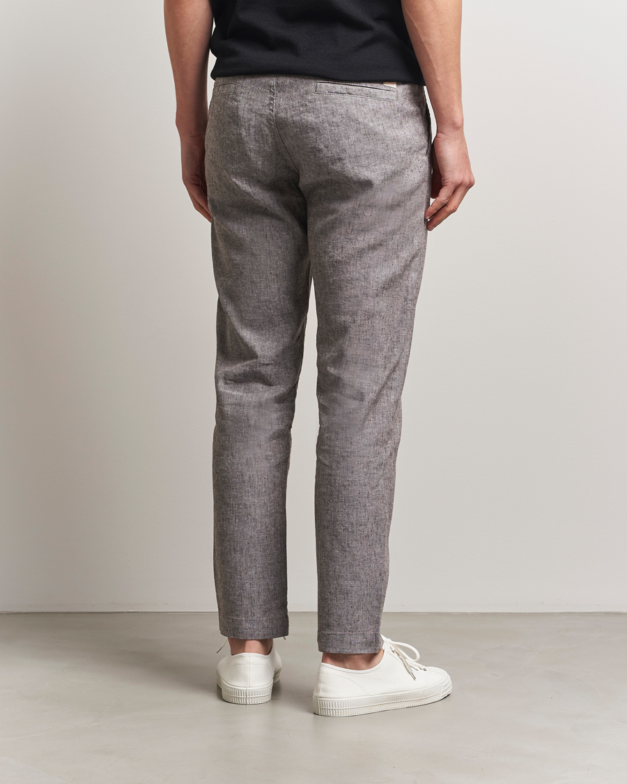 Men | Trousers | BOSS ORANGE | Sanderson Linen Pants Open Brown