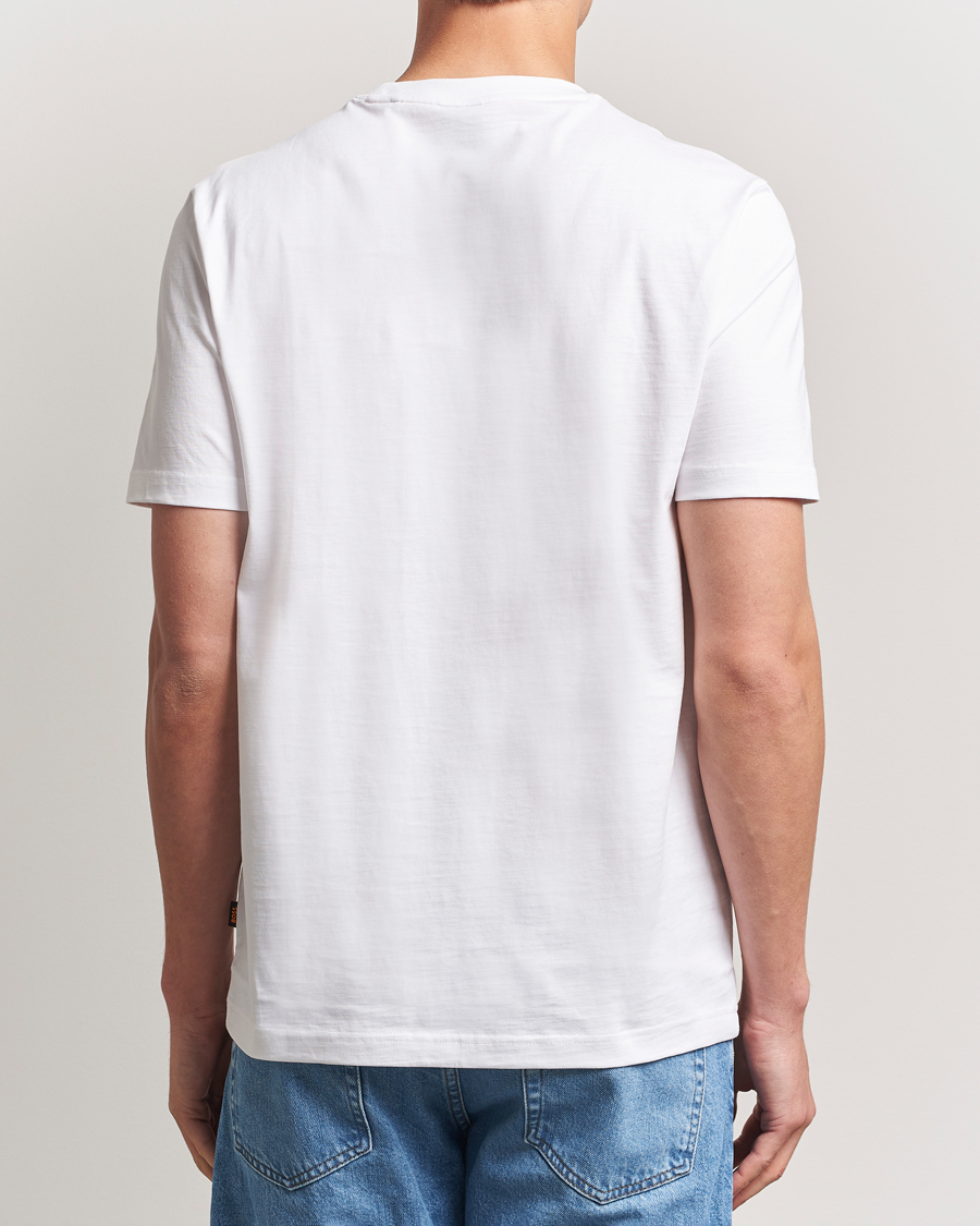 Men | T-Shirts | BOSS ORANGE | Dunetrace Printed Crew Neck T-Shirt White