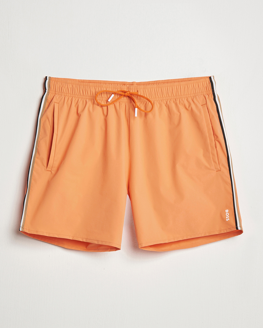 Men | Swimwear | BOSS BLACK | Iconic Swimshort Bright Orange