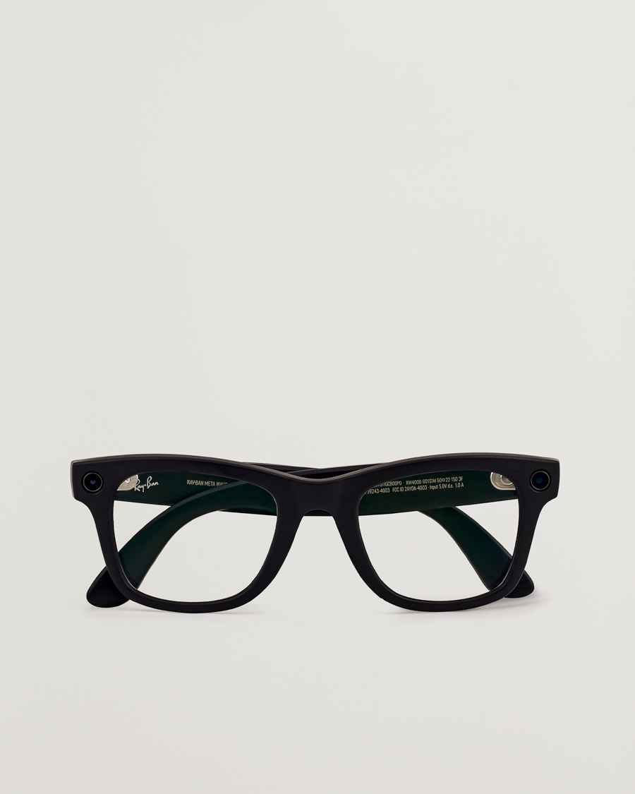Men | Sunglasses | Ray-Ban | Wayfarer Meta 50 Sunglasses Matte Black