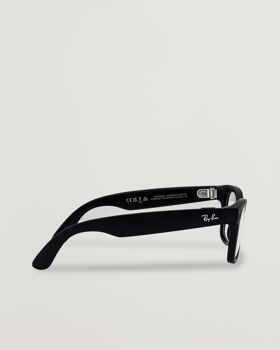 Men | Sunglasses | Ray-Ban | Wayfarer Meta 50 Sunglasses Matte Black