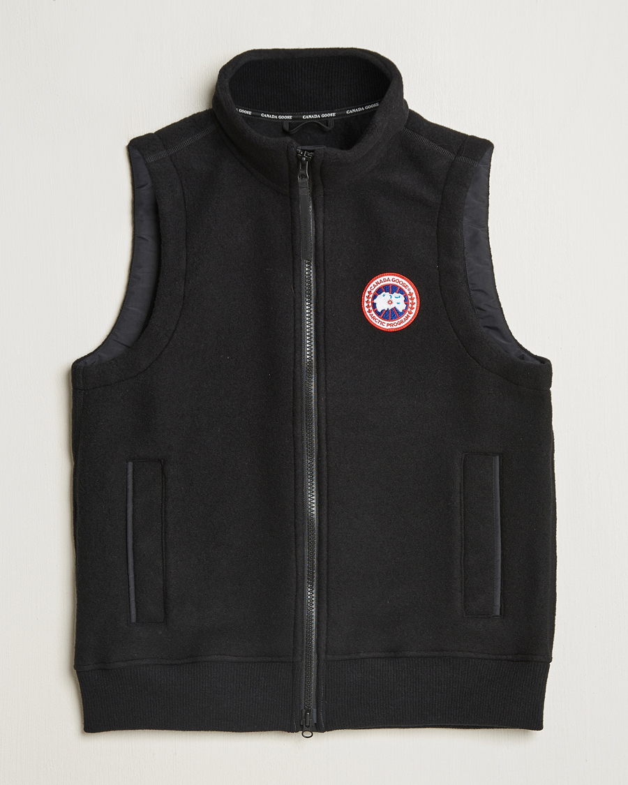 Men | Gilets | Canada Goose | Mersey Fleece Vest Black