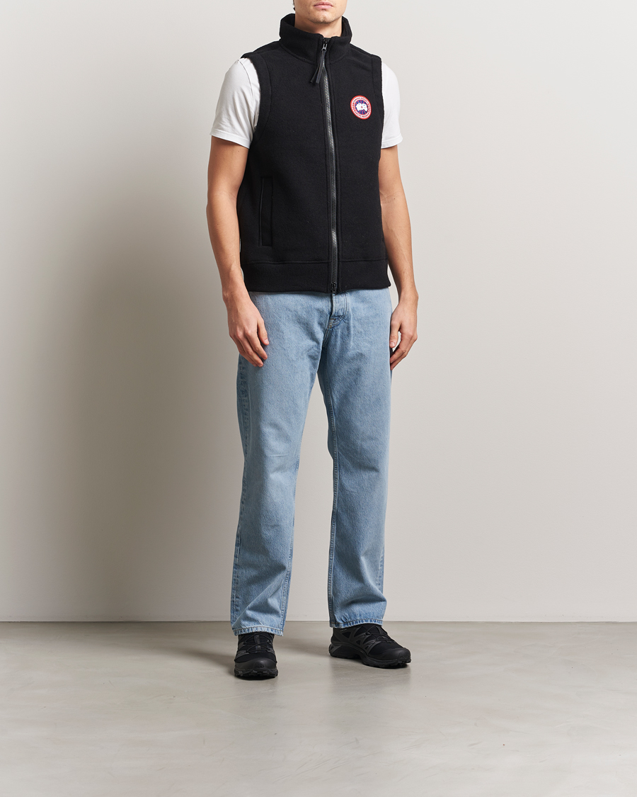 Men | Gilets | Canada Goose | Mersey Fleece Vest Black