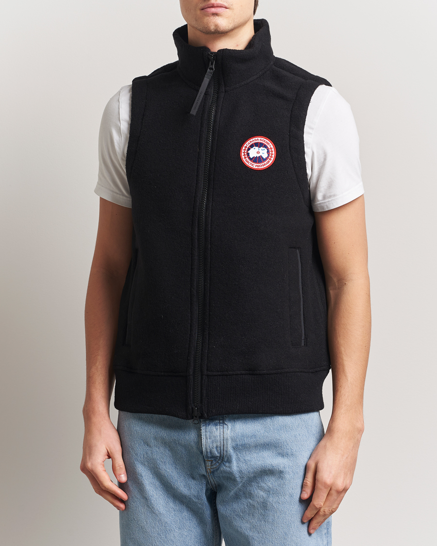 Men | Gilets | Canada Goose | Mersey Fleece Vest Black