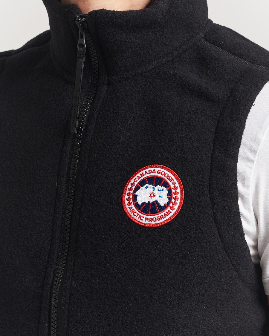 Men | Gilets | Canada Goose | Mersey Fleece Vest Black
