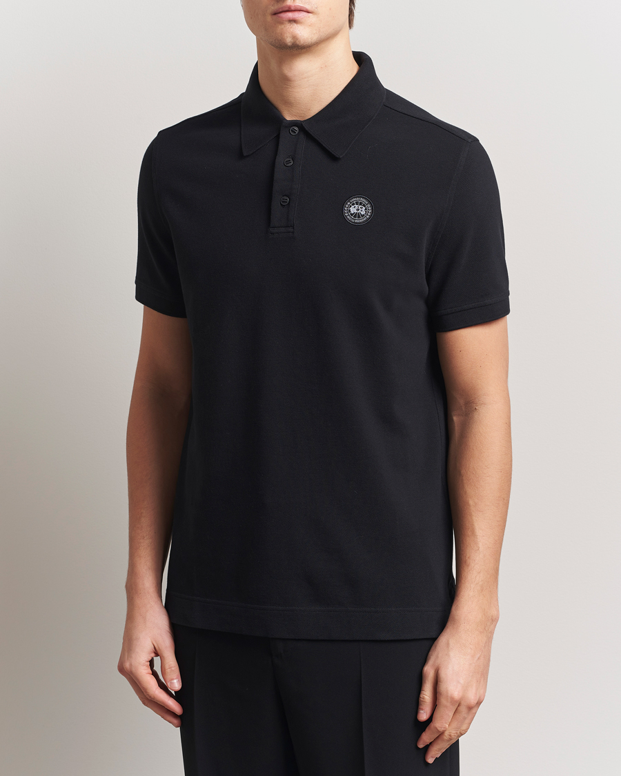 Men | Polo Shirts | Canada Goose Black Label | Beckley Polo Black