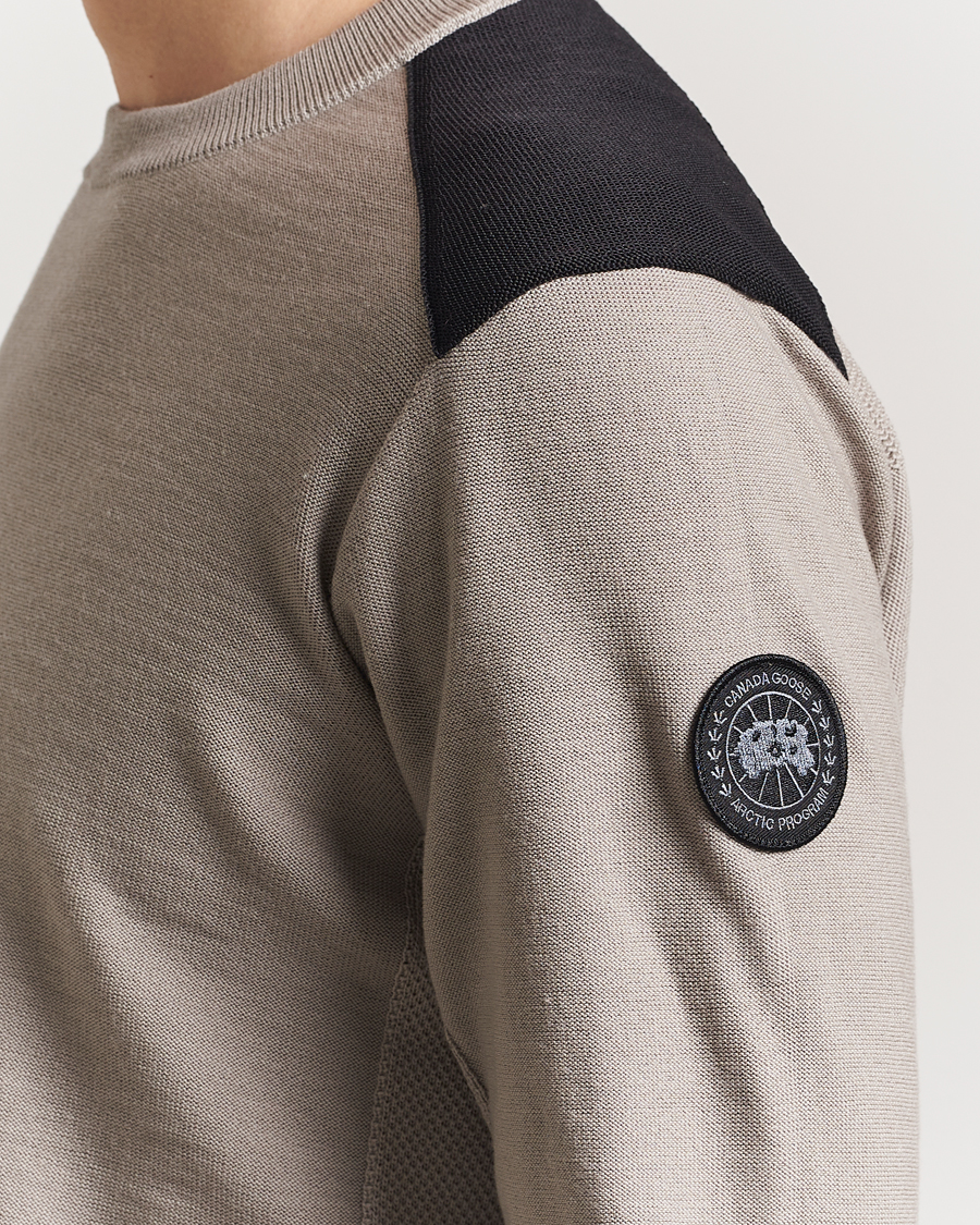 Men | Sweaters & Knitwear | Canada Goose Black Label | Dartmouth Crew Neck Sweater Limestone