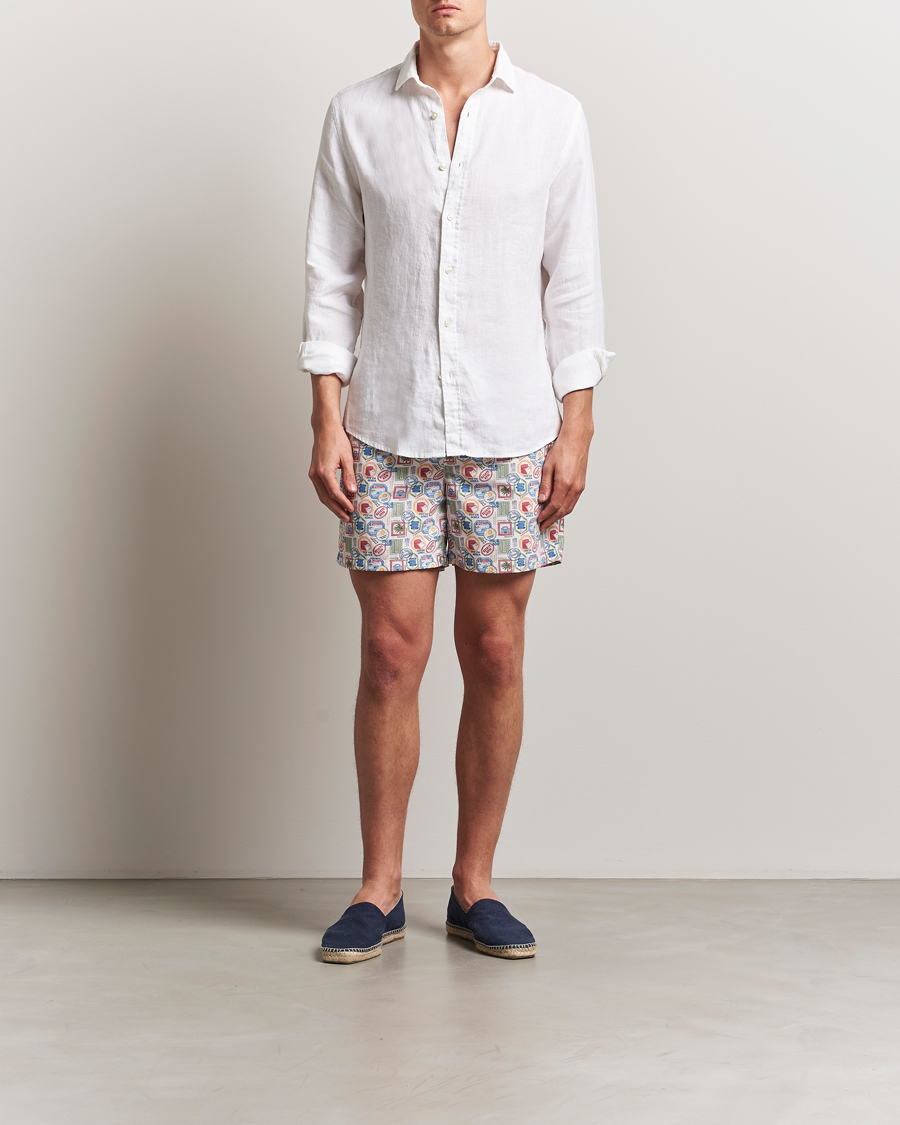 Men | Swimwear | Ripa Ripa | Printed Swimshorts Off White
