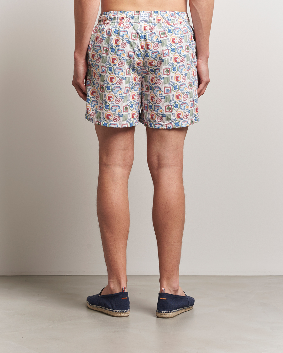 Men | Swimwear | Ripa Ripa | Printed Swimshorts Off White