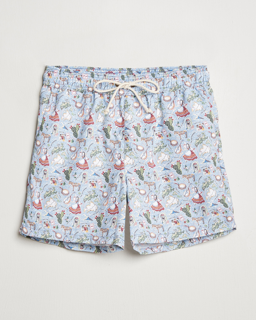 Men | Swimwear | Ripa Ripa | Printed Swimshorts Blue