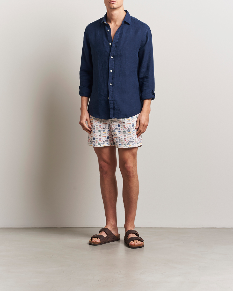 Men | Swimwear | Ripa Ripa | Printed Swimshorts Off White