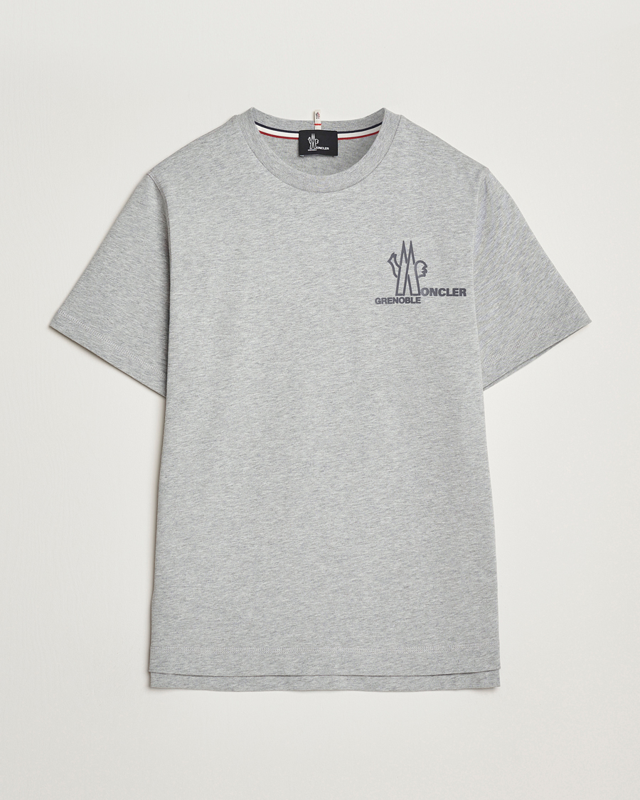 Men | T-Shirts | Moncler Grenoble | Logo T-Shirt Heather Grey